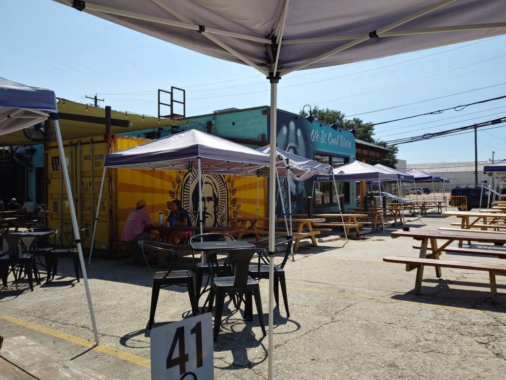 Lazarus Brewing outdoor seating